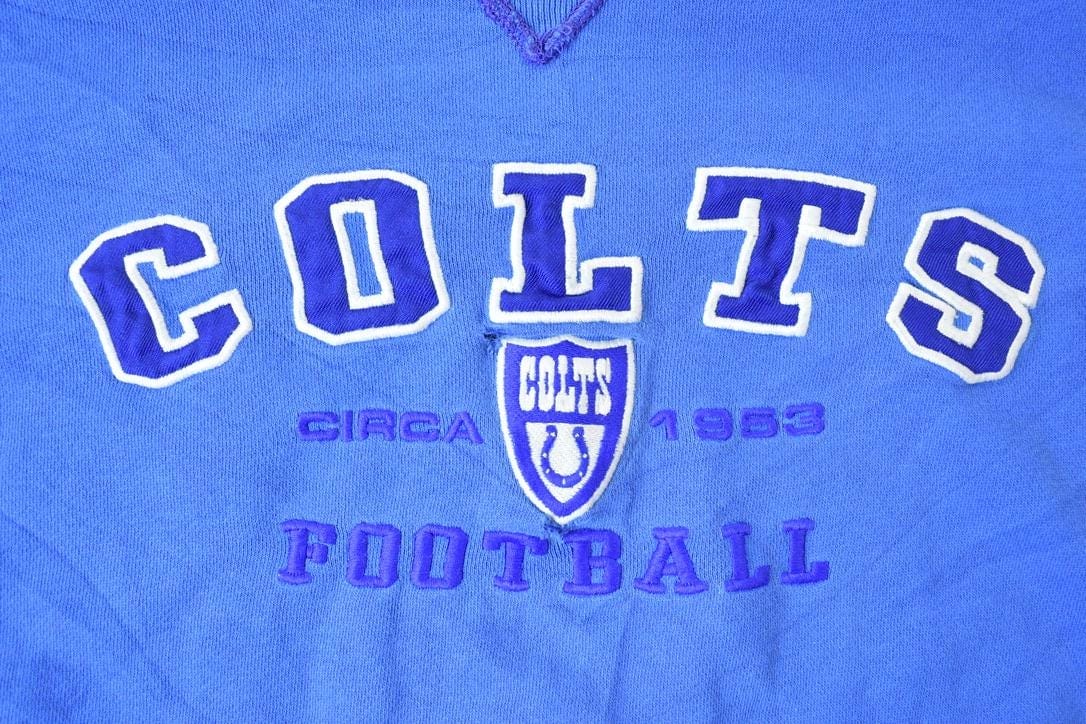 Vintage 1990s Indianapolis Colts NFL Crewneck Sweatshirt Men's XL from propervintagecanada