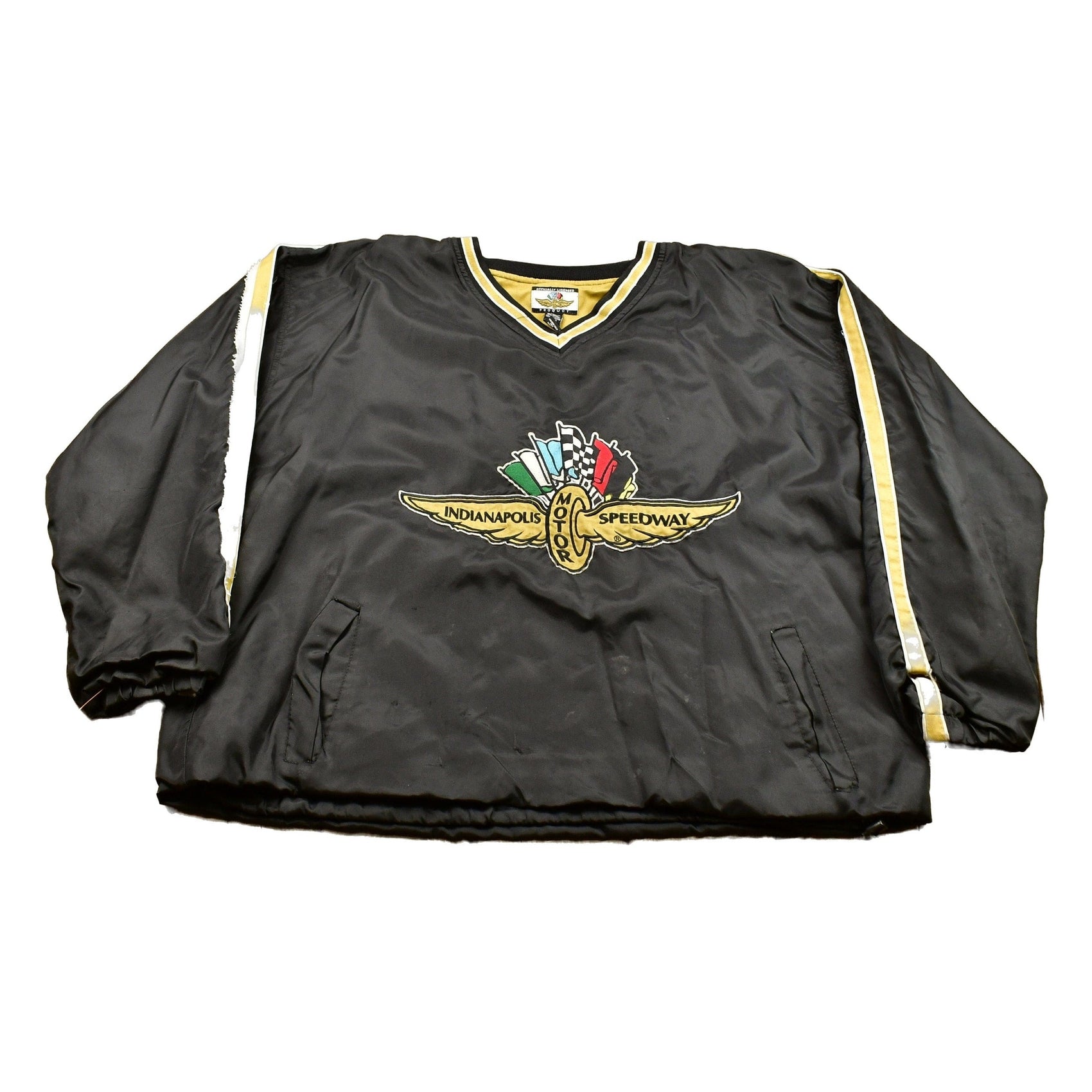 Vintage 1990s Indianapolis Motor Speedway Nylon Pullover Windbreaker Men's XL from propervintagecanada
