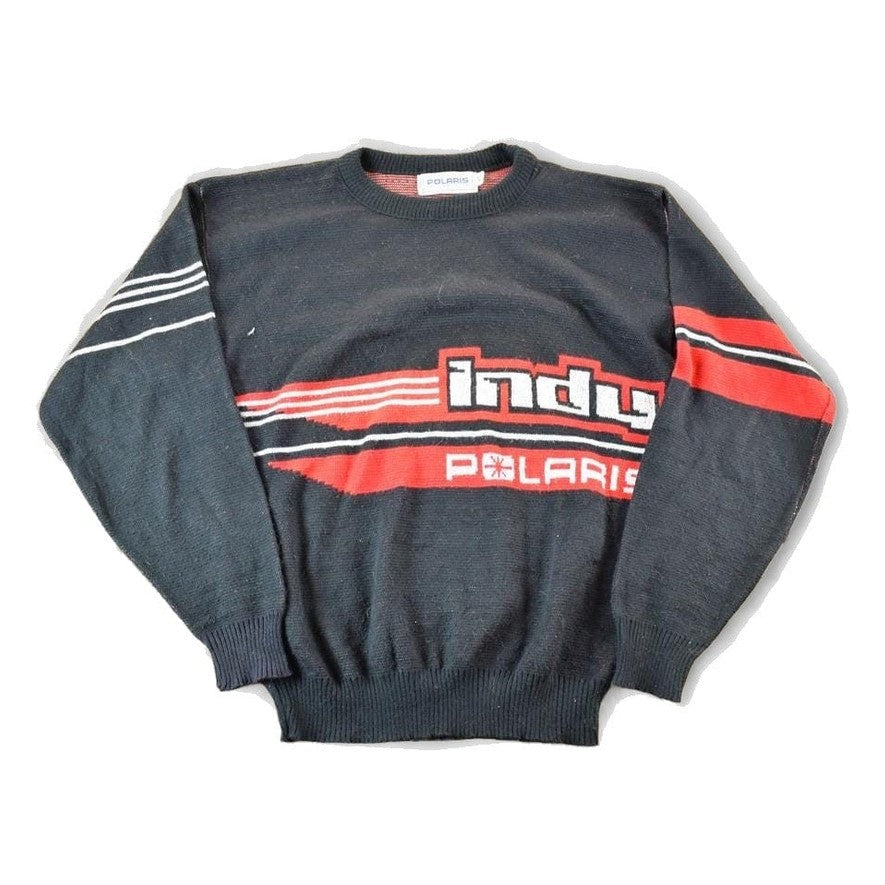 Vintage 1990s Indy Polaris Knit Snowmobile Crewneck Sweater Mens XS from propervintagecanada