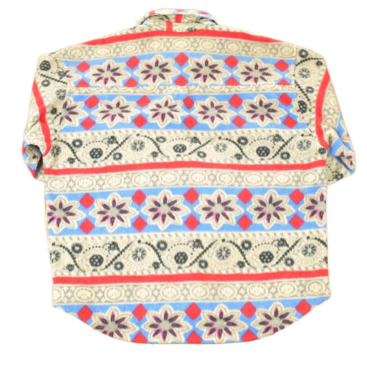 Vintage 1990s International Male Snowflake AOP Fleece Outdoorsman Sweater Men's XL from propervintagecanada