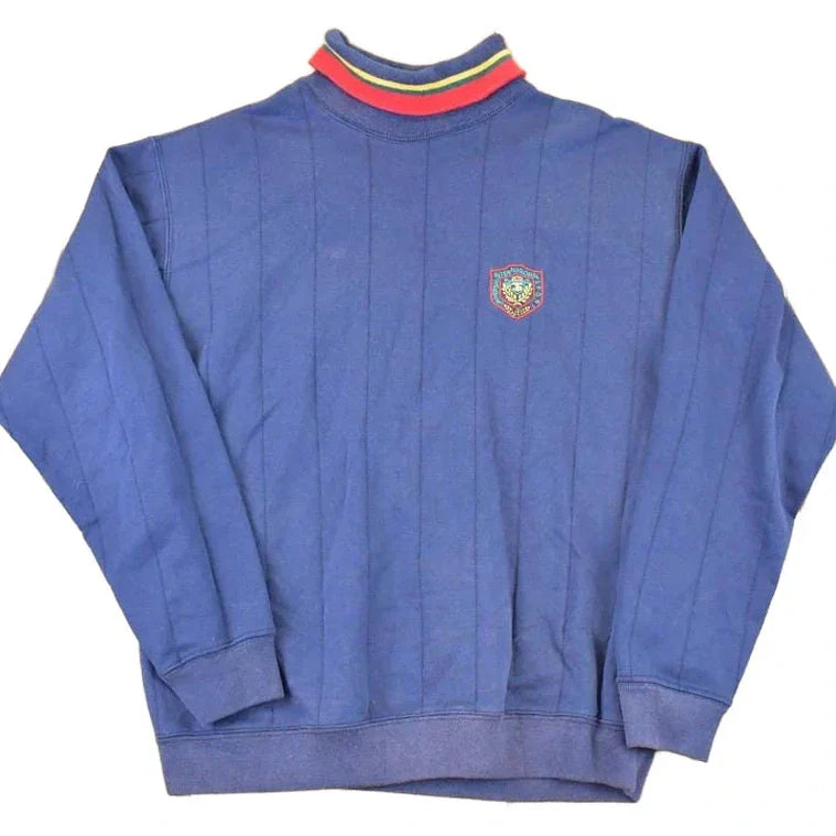 Vintage 1990s International Sport Embroidered Crest Logo Crewneck Sweatshirt Mens L from propervintagecanada