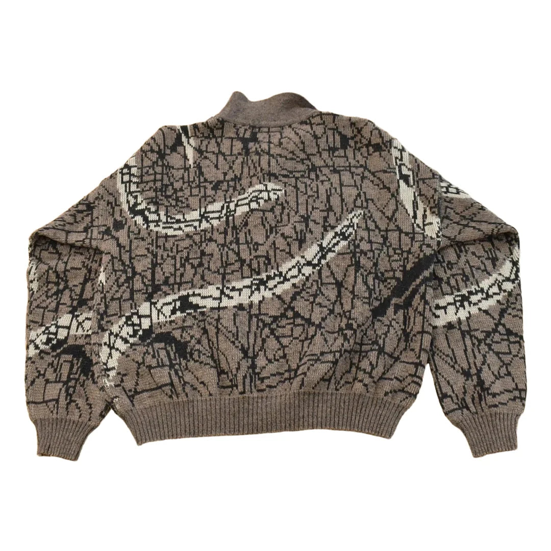 Vintage 1990s Intini L'Uomo Knit Collared Sweater Men's L from propervintagecanada