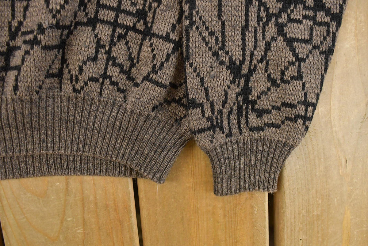 Vintage 1990s Intini L'Uomo Knit Collared Sweater Men's L from propervintagecanada