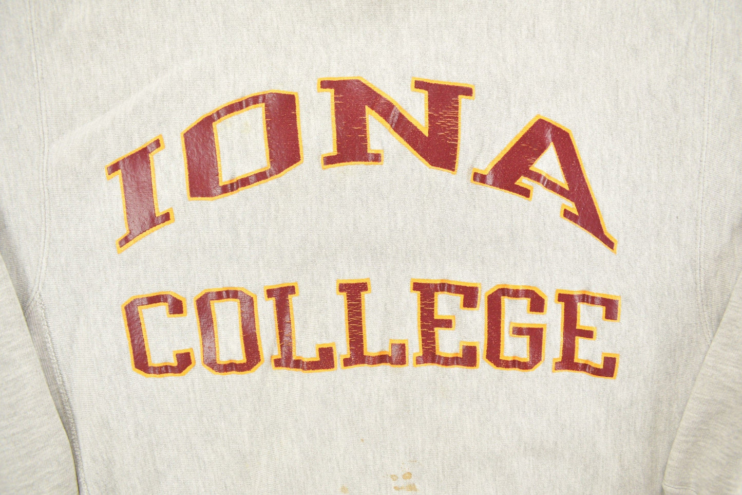Vintage 1990s Iona College Champion Reverse Weave Crewneck Men's XL from propervintagecanada