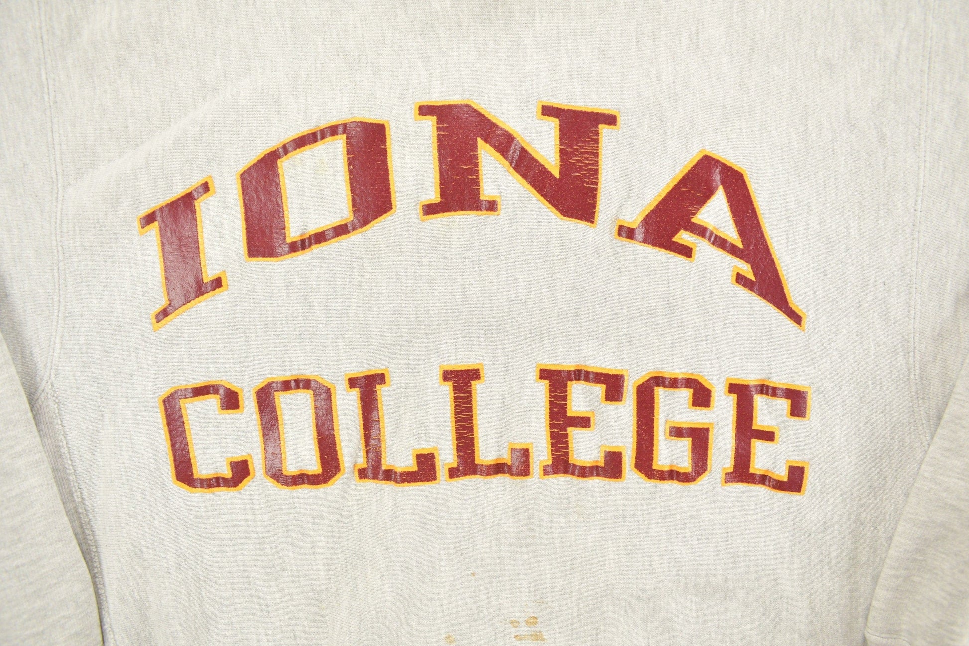Vintage 1990s Iona College Champion Reverse Weave Crewneck Men's XL from propervintagecanada