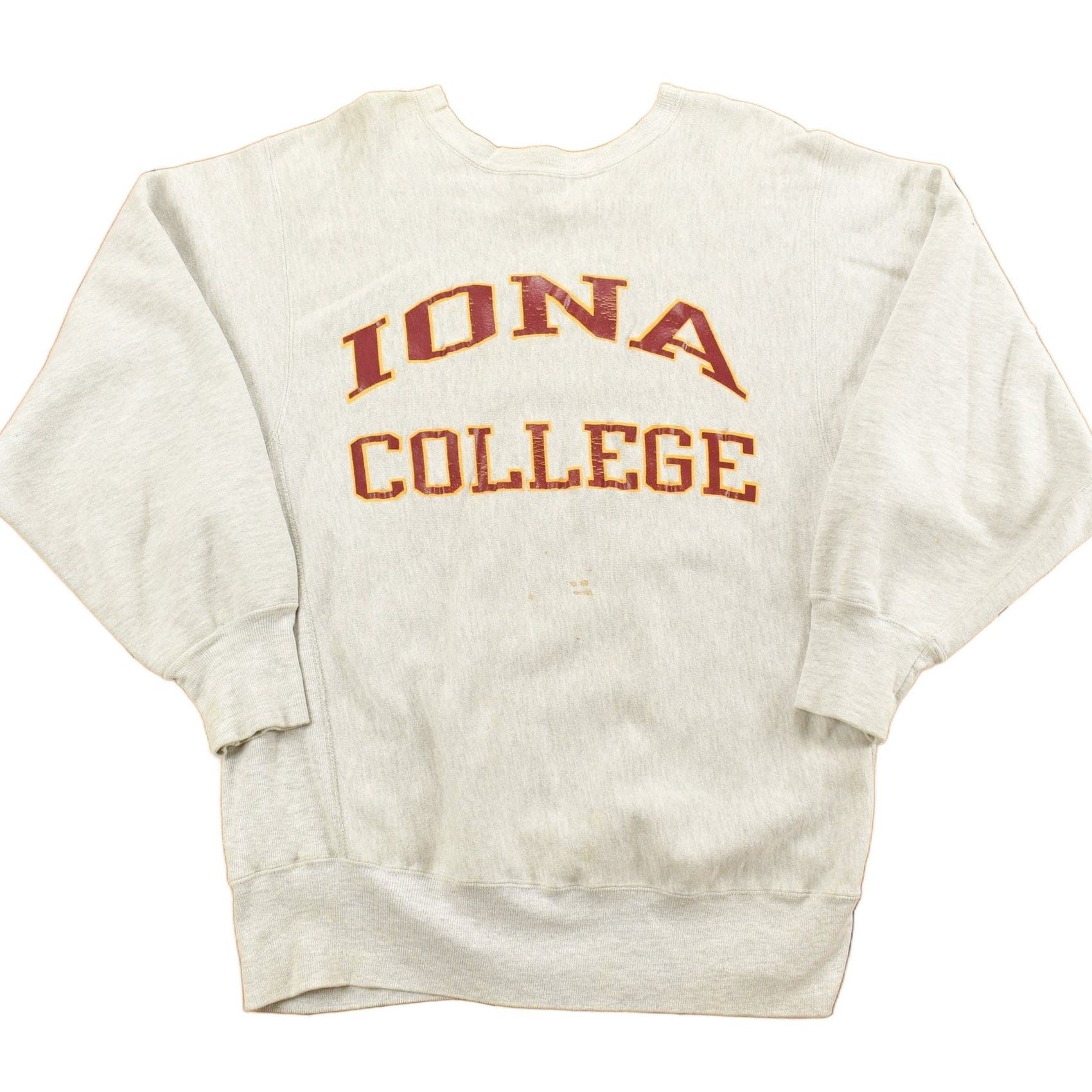 Vintage 1990s Iona College Champion Reverse Weave Crewneck Men's XL from propervintagecanada