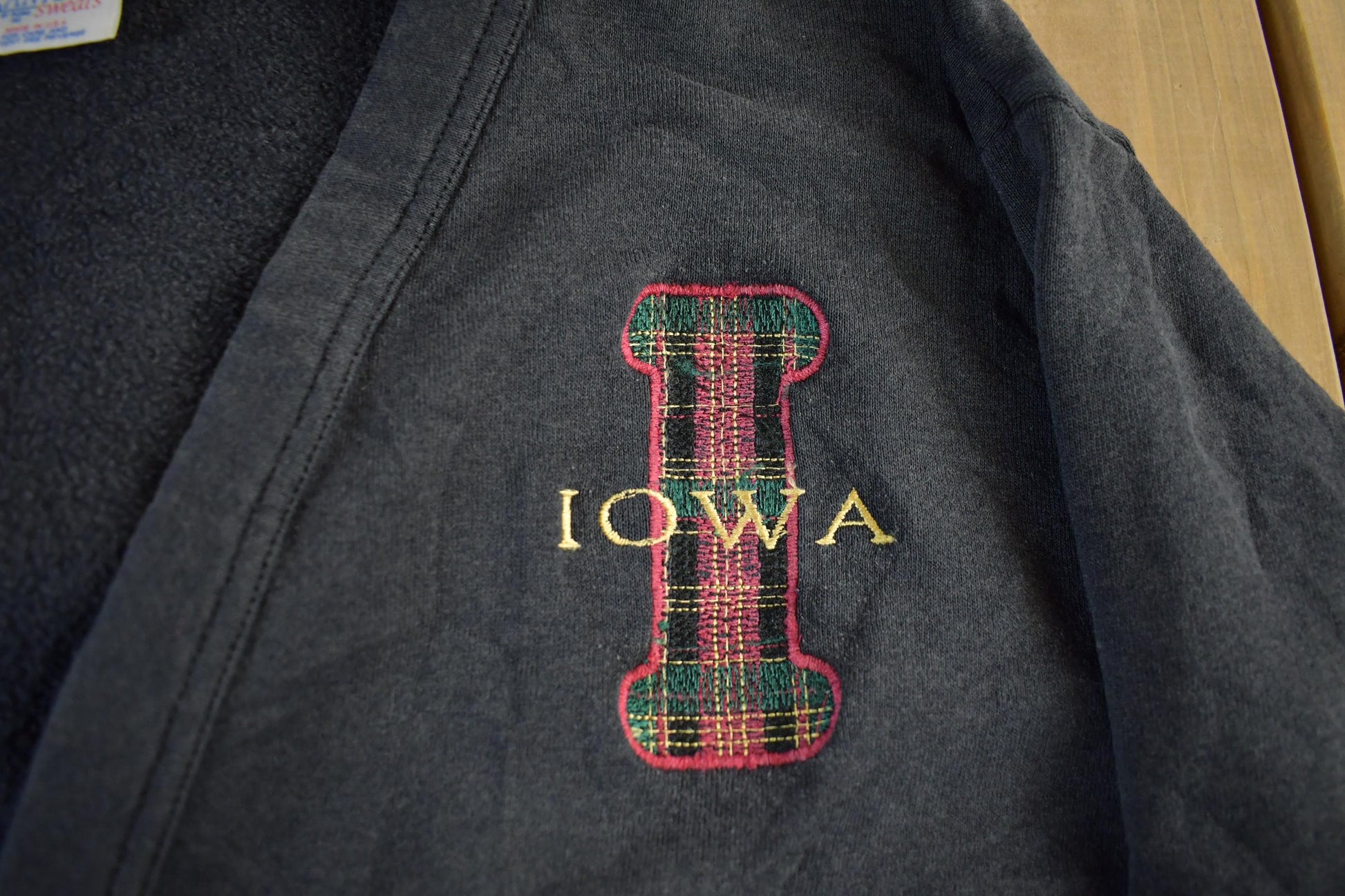 Vintage 1990s Iowa Cardigan Sweatshirt Men's Large from propervintagecanada