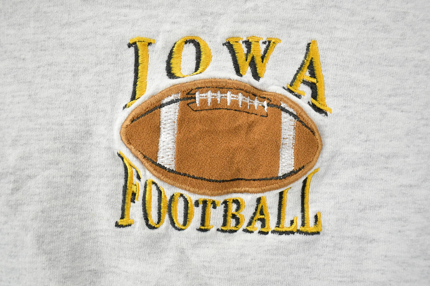 Vintage 1990s Iowa Football University Collegiate Crewneck / Embroidered / NCAA Sweatshirt / Sportswear / Americana from propervintagecanada