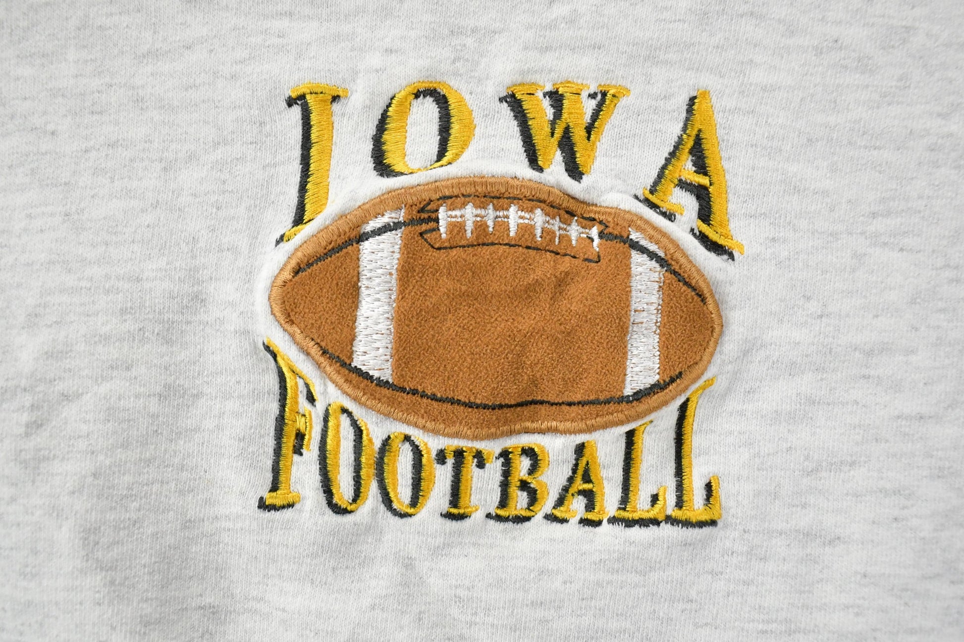 Vintage 1990s Iowa Football University Collegiate Crewneck / Embroidered / NCAA Sweatshirt / Sportswear / Americana from propervintagecanada