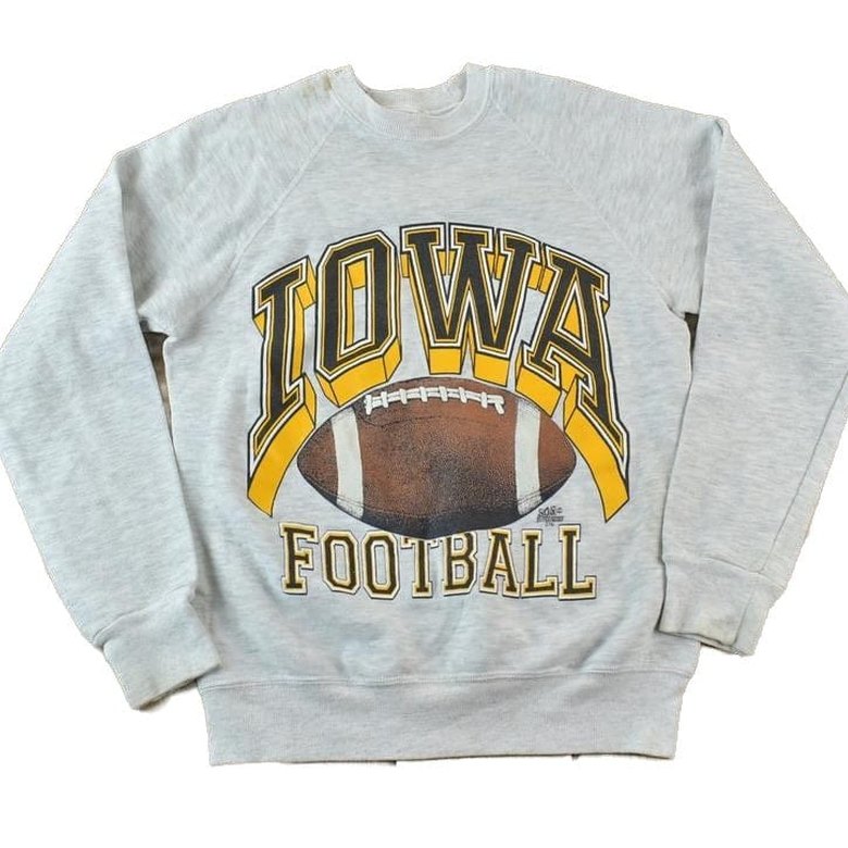 Vintage 1990s Iowa Football University Crewneck Men's XS-S from propervintagecanada