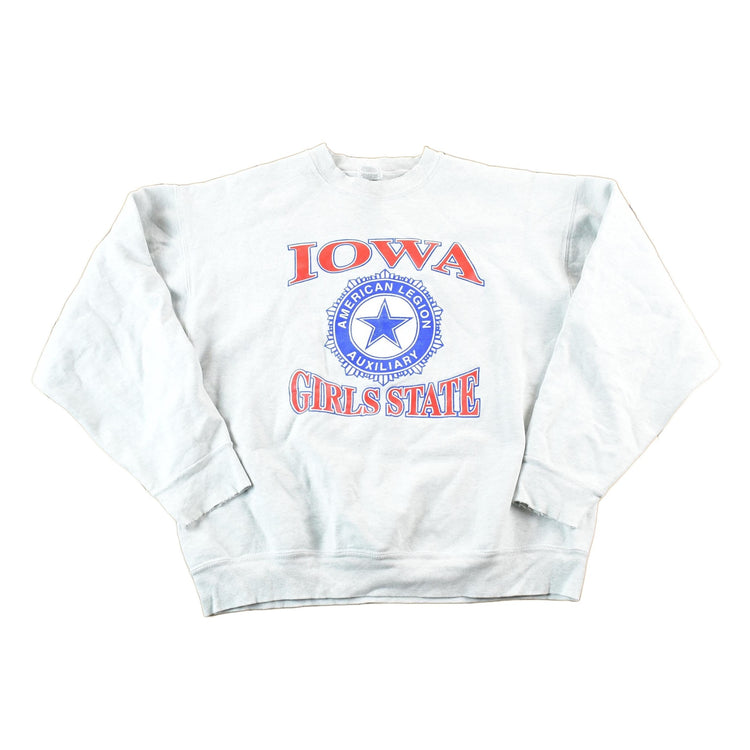 Vintage 1990s Iowa Girls State University Crewneck Women's XL from propervintagecanada