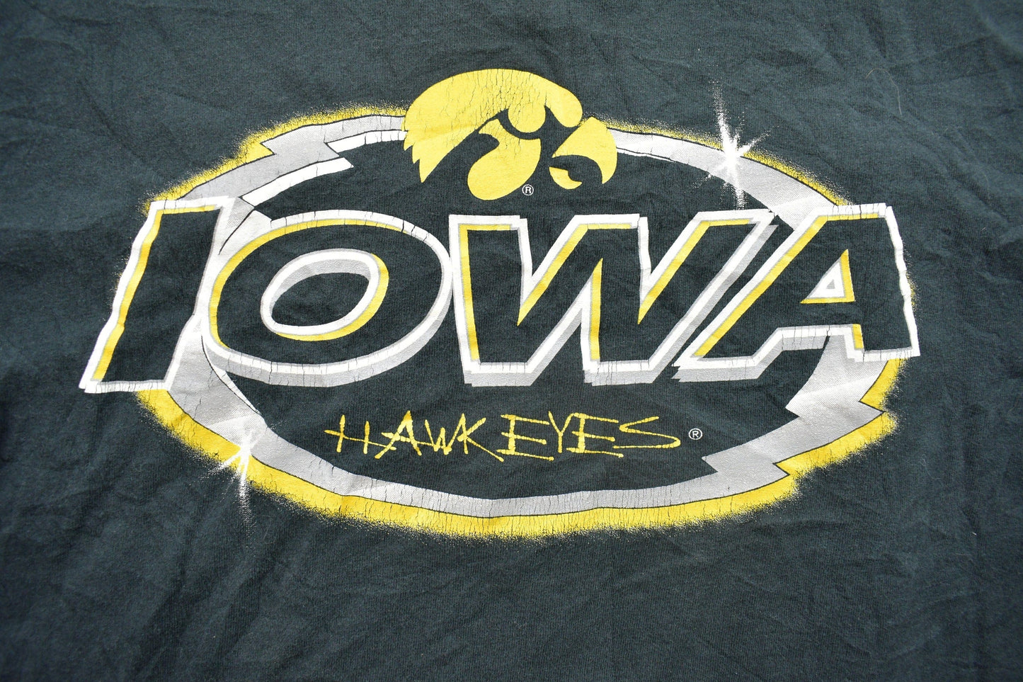 Vintage 1990s Iowa Hawkeyes College football Collegiate T-Shirt Men's 2XL from propervintagecanada