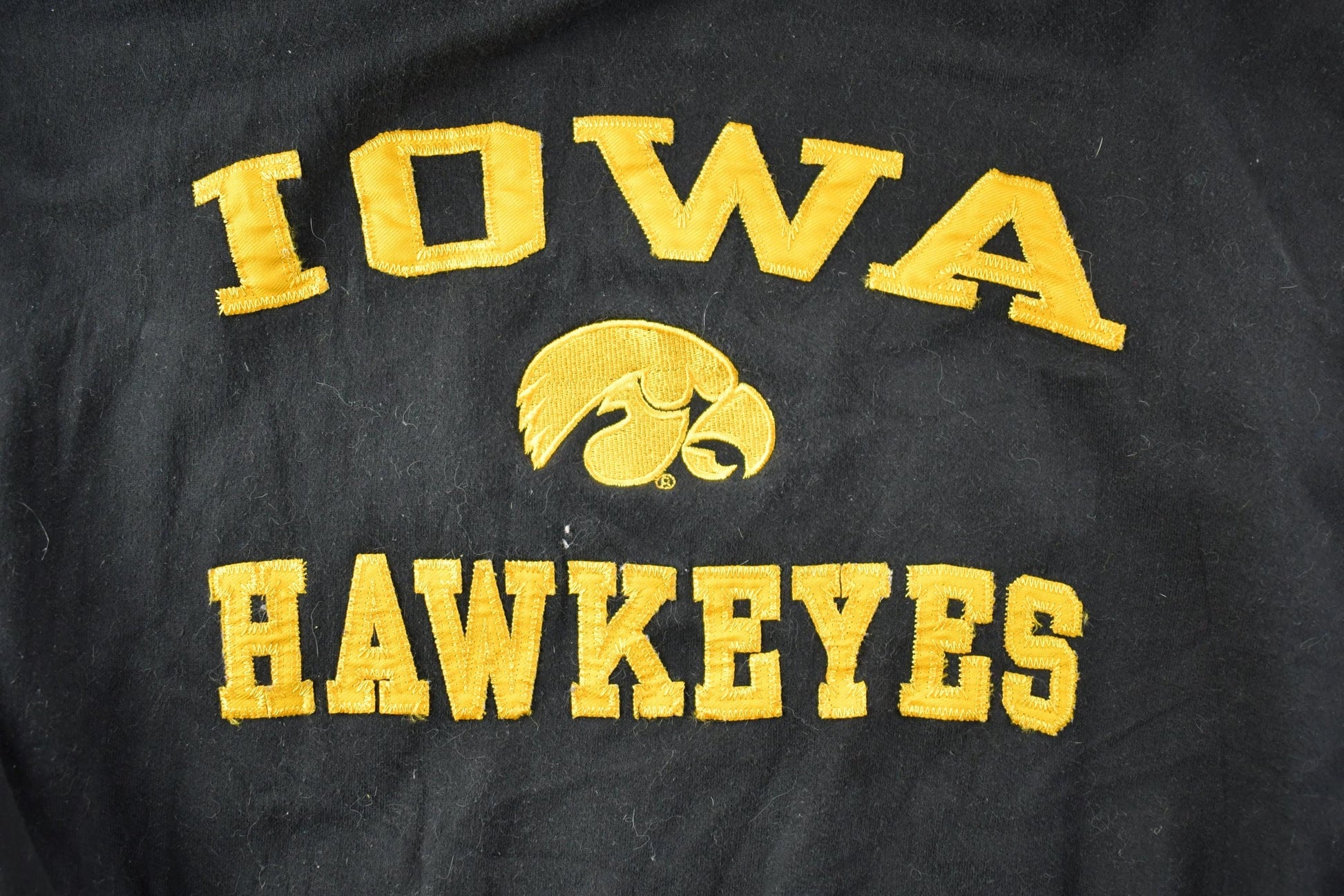 Vintage 1990s Iowa Hawkeyes OVB University Collegiate Hoodie / Embroidered / NCAA Sweatshirt / Sportswear / Americana from propervintagecanada