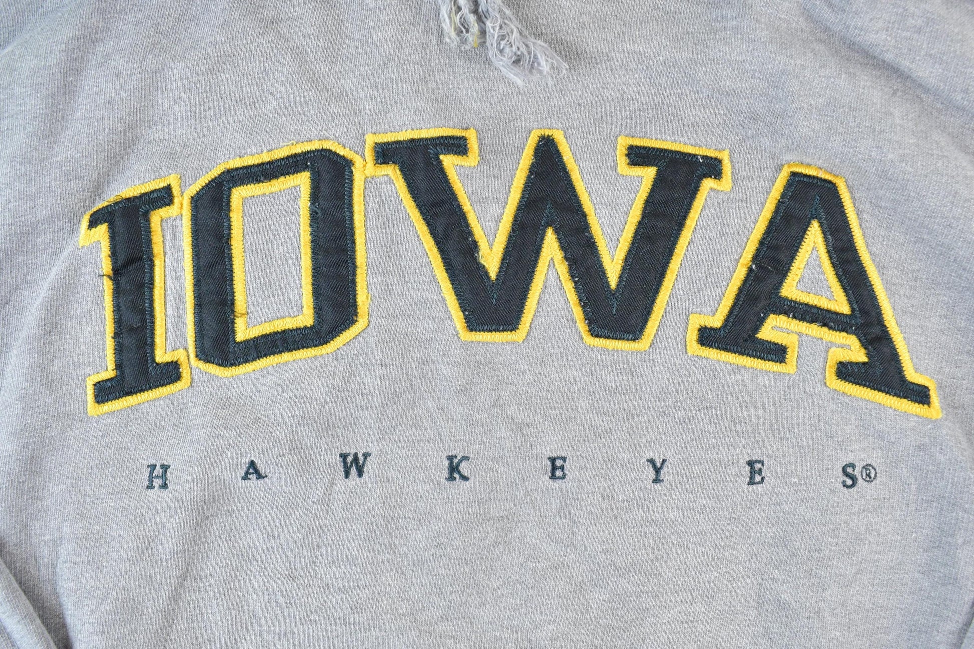 Vintage 1990s Iowa Hawkeyes University Hoodie Men's XL from propervintagecanada