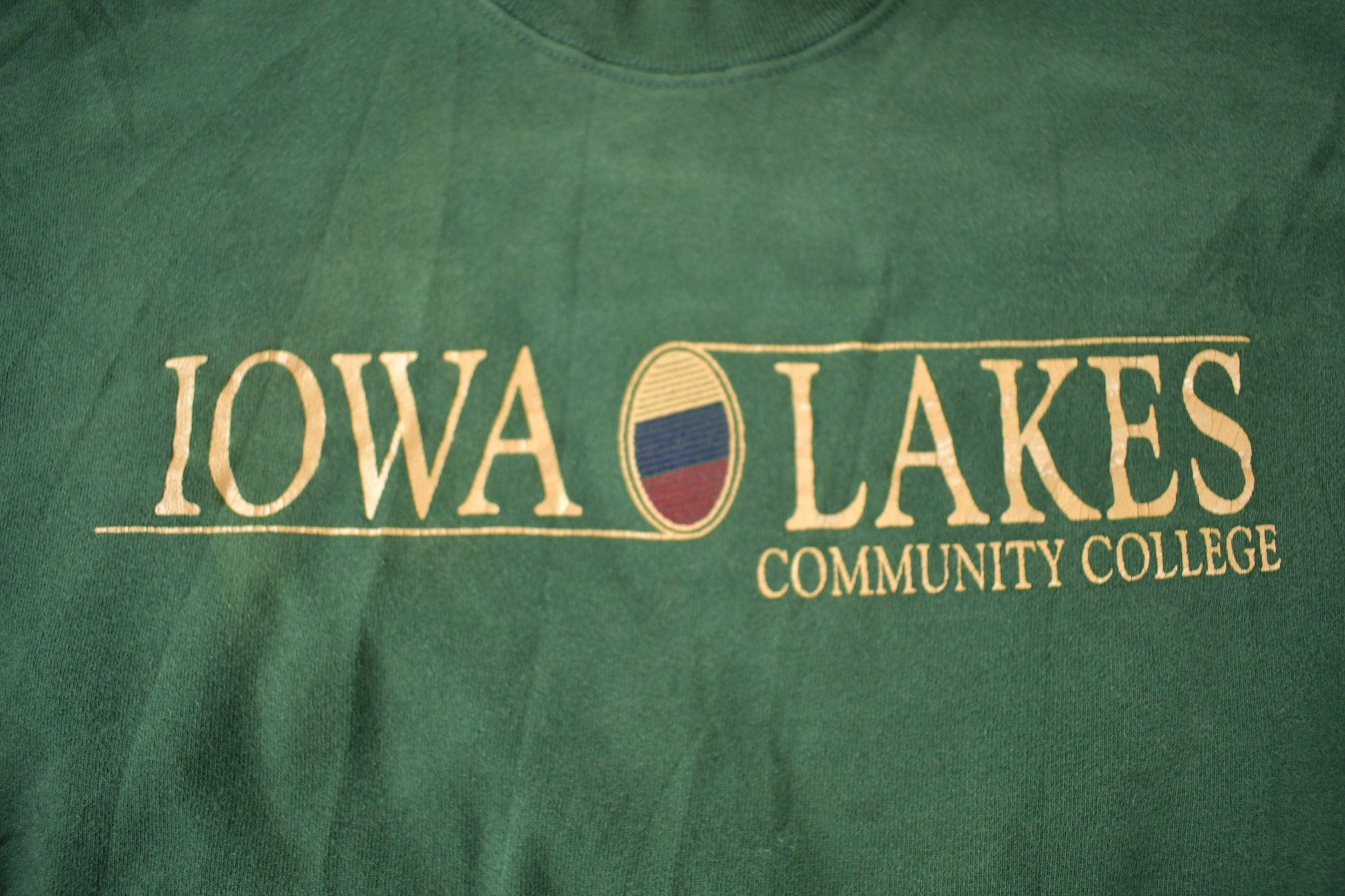 Vintage 1990s Iowa Lakes Community College Souvenir Travel Crewneck Sweatshirt Men's XL from propervintagecanada