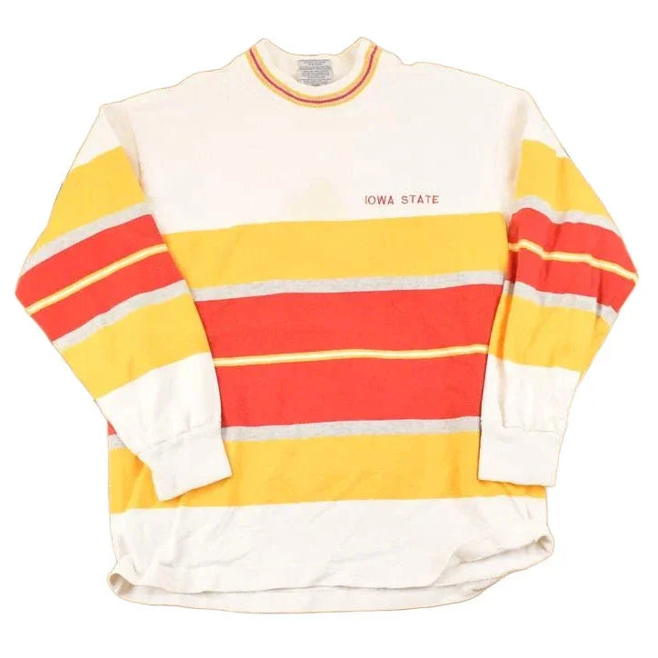 Vintage 1990s Iowa State Barbarian Rugby Crewneck Shirt Men's L from propervintagecanada