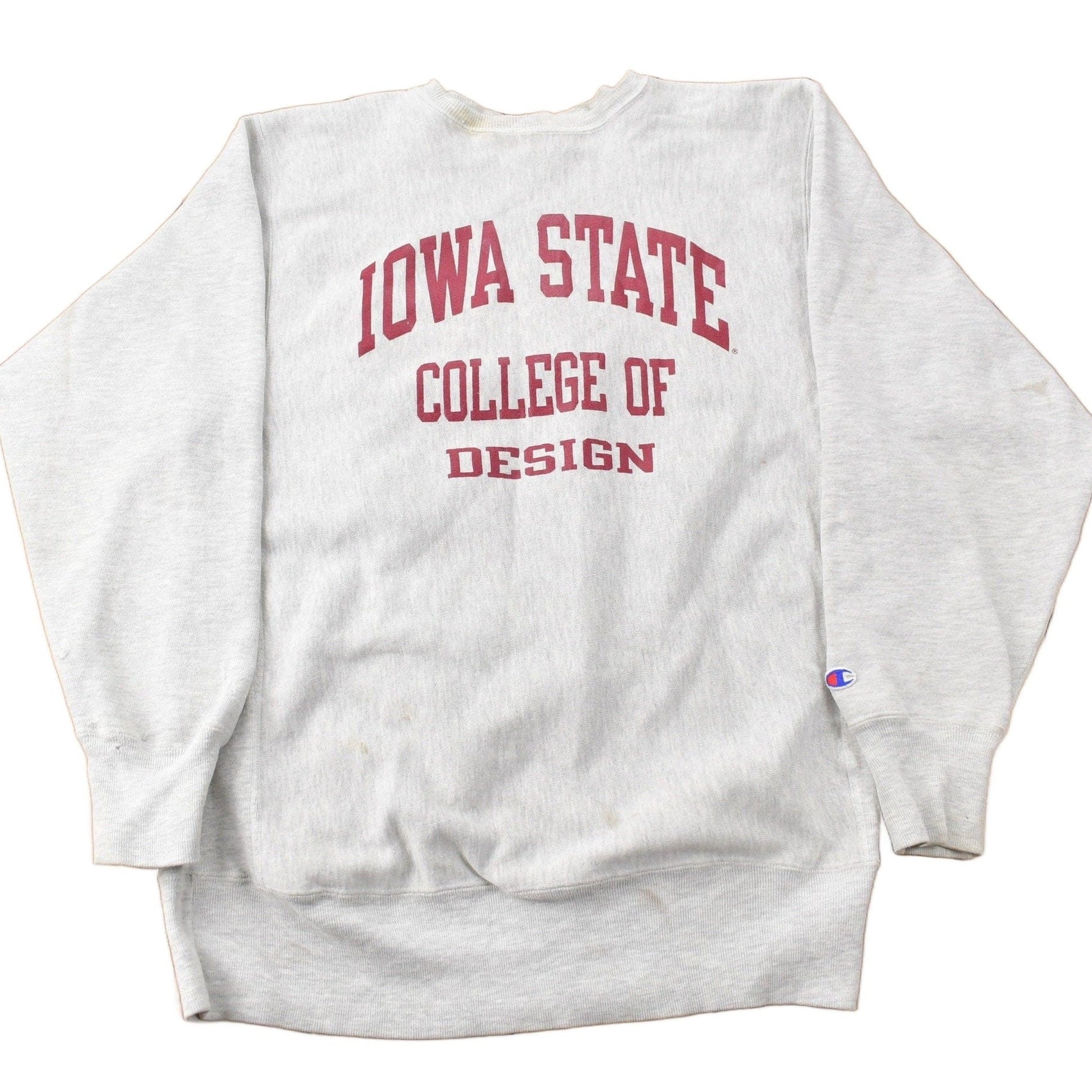 Vintage 1990s Iowa State College of Design Champion Reverse Weave Crewneck Sweatshirt Men's XL from propervintagecanada