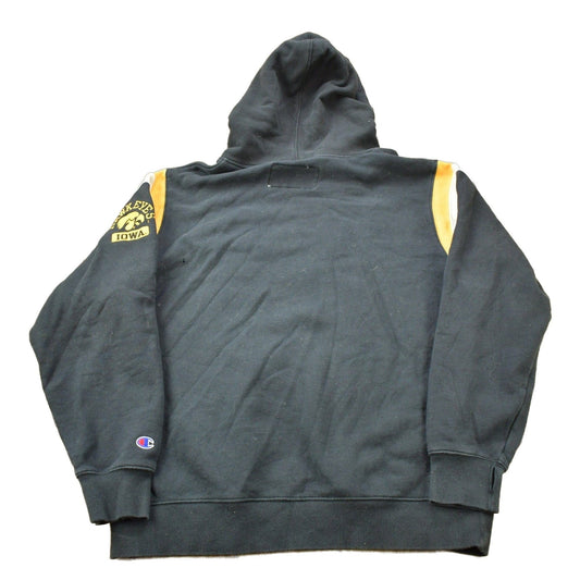 Vintage 1990s Iowa State University Hawkeyes Collegiate Hoodie / Embroidered / NCAA Sweatshirt / Americana / Sportswear / Champion from propervintagecanada