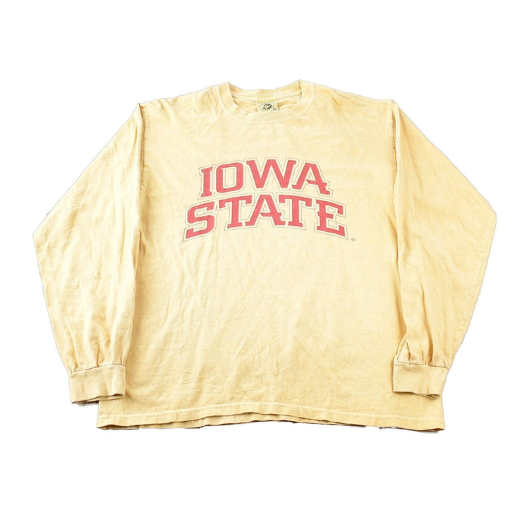 Vintage 1990s Iowa State Univsersity Collegiate Long T-Shirt Made In USA Men's M from propervintagecanada