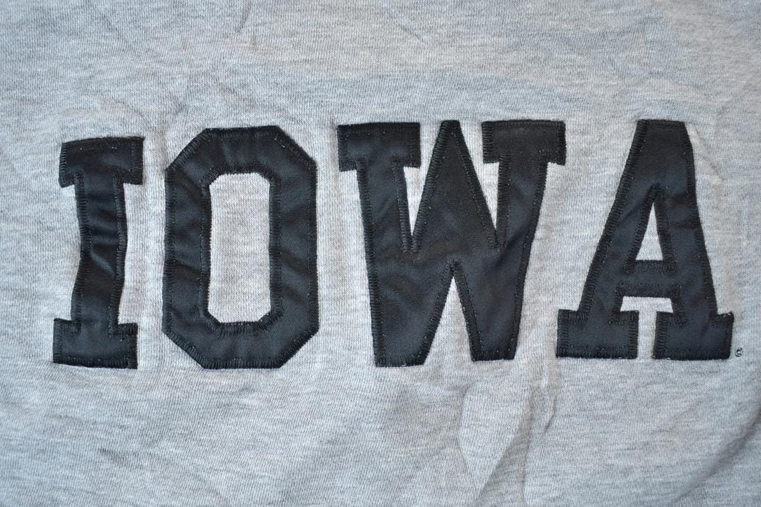 Vintage 1990s Iowa University Collegiate Crewneck / Embroidered / NCAA Sweatshirt / Sportswear / Americana from propervintagecanada