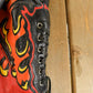 Vintage 1990s Ira Hoss Custom Flames Skull Leather Motorcycle Jacket Men's L from propervintagecanada