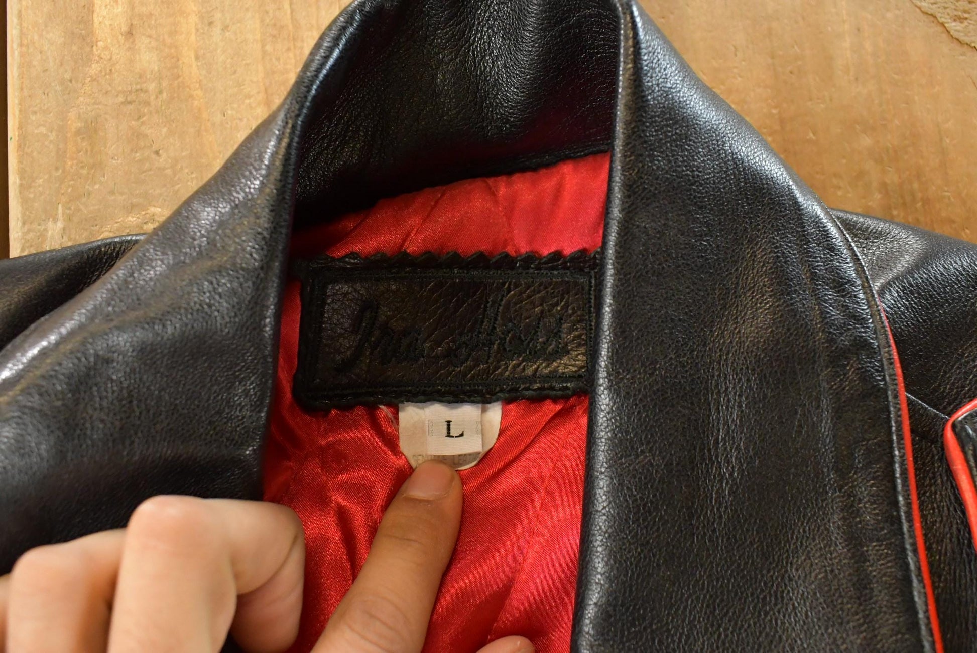 Vintage 1990s Ira Hoss Custom Flames Skull Leather Motorcycle Jacket Men's L from propervintagecanada