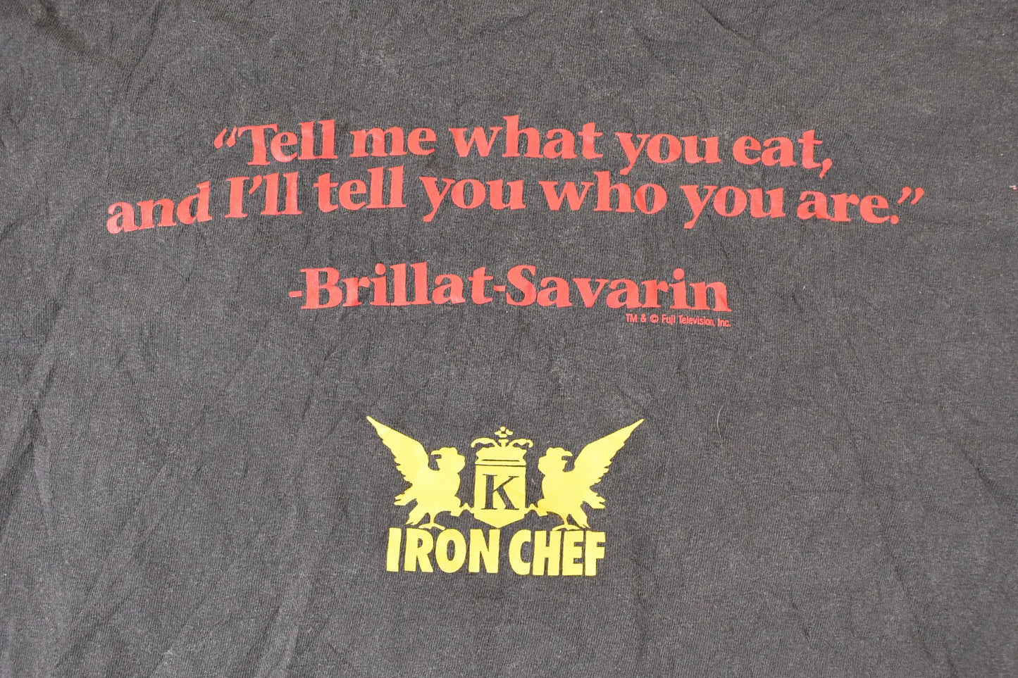 Vintage 1990s Iron Chef Souvenir Kitchen T-Shirt Men's XL from propervintagecanada