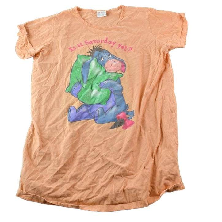 Vintage 1990s Is It Sunday Yet Eeyore Disney Cartoon Promo T-Shirt Women's XL from propervintagecanada
