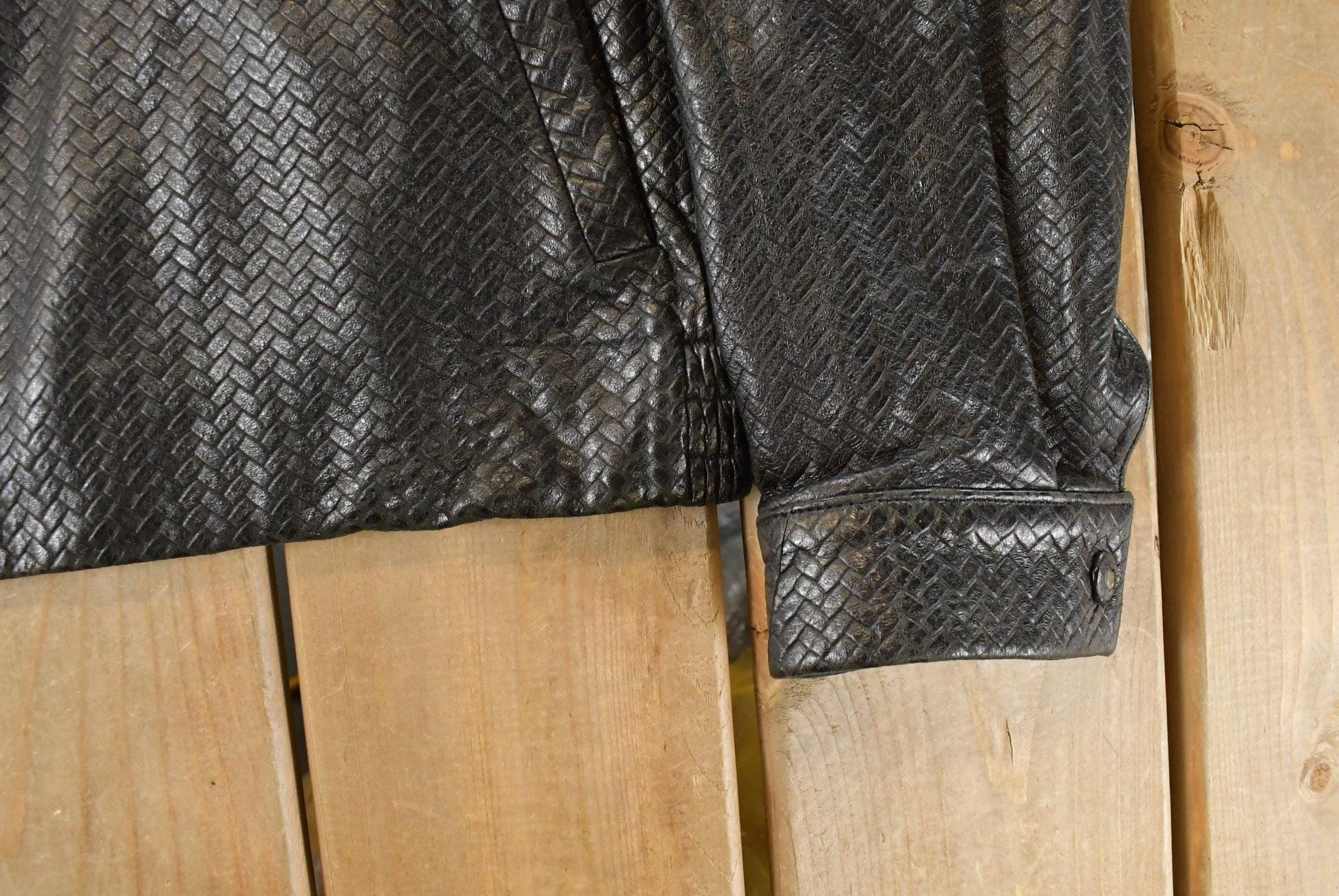 Vintage 1990s Italian Lamb Leather Jacket Men's Large / Full Zip / Fall Outerwear / Leather Coat / Streetwear Fashion / Biker Jacket from propervintagecanada