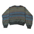 Vintage 1990s Ivy Crew Abstract Striped Knit Crewneck Sweater Men&
