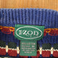 Vintage 1990s Izod Abstract Striped Knit Crewneck Sweater Men's M from propervintagecanada