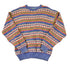 Vintage 1990s Izod Abstract Striped Knit Crewneck Sweater Men&
