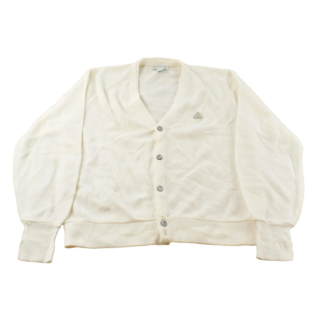 Vintage 1990s Izod Knit Cardigan Sweater Mens M from propervintagecanada