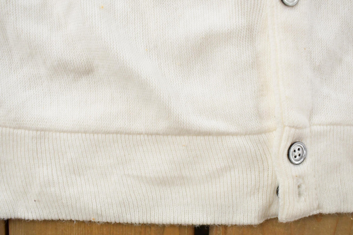 Vintage 1990s Izod Knit Cardigan Sweater Mens M from propervintagecanada