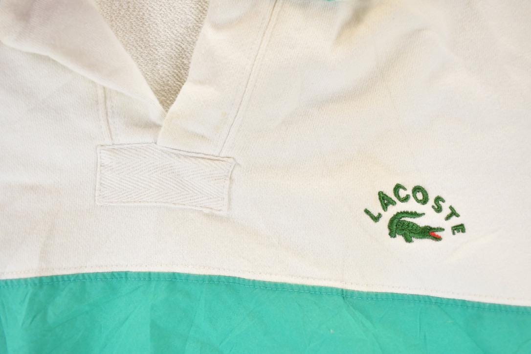 Vintage 1990s Izod Lacoste Colour Block Collared Crewneck Sweatshirt Men's L from propervintagecanada