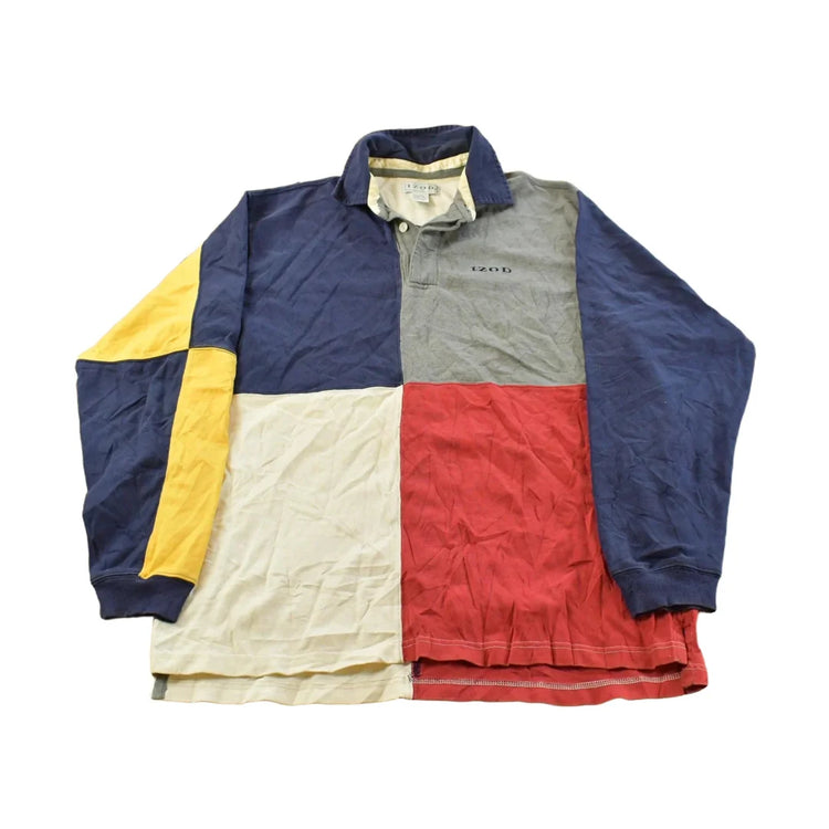 Vintage 1990s Izod Rugby Button Up Shirt Men's M from propervintagecanada