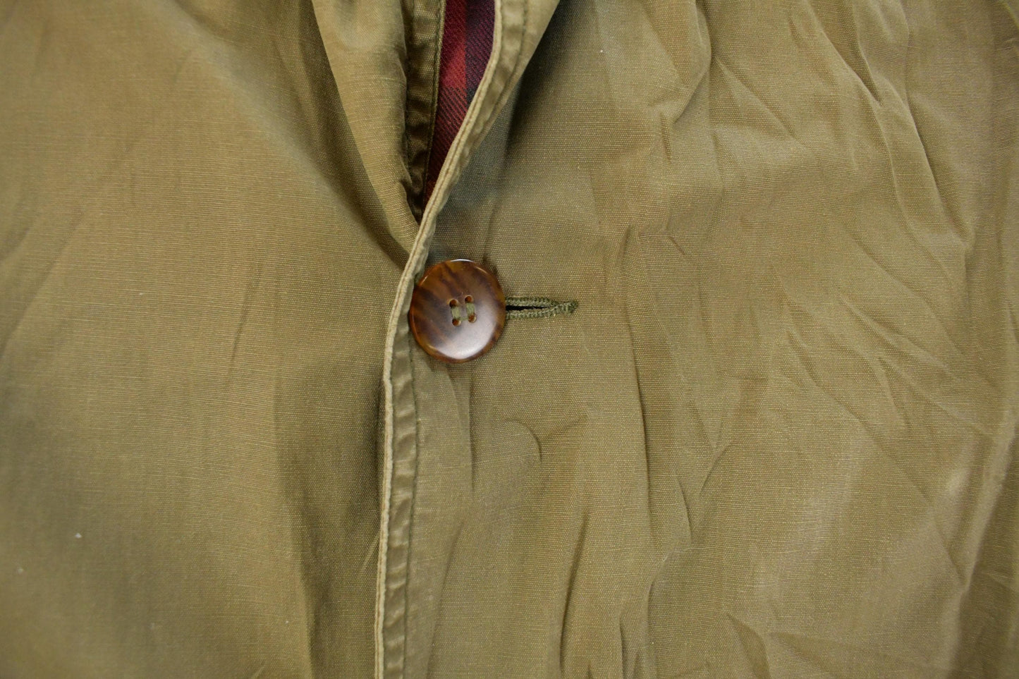 Vintage 1990s J. Crew Plaid Lined Chore Coat Men's Small from propervintagecanada