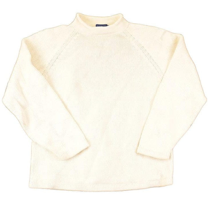 Vintage 1990s J Crew Tan Knit Mock Neck Sweater Men's L from propervintagecanada