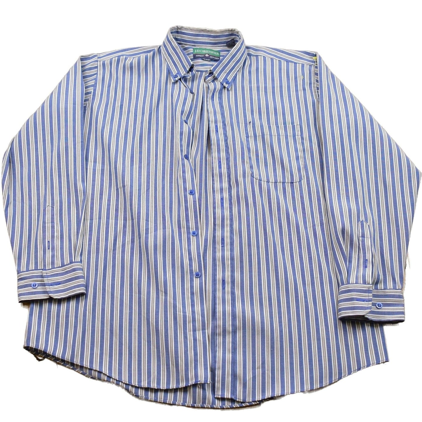 Vintage 1990s J.D Cristopher Button Up Dress Shirt Men's XL from propervintagecanada
