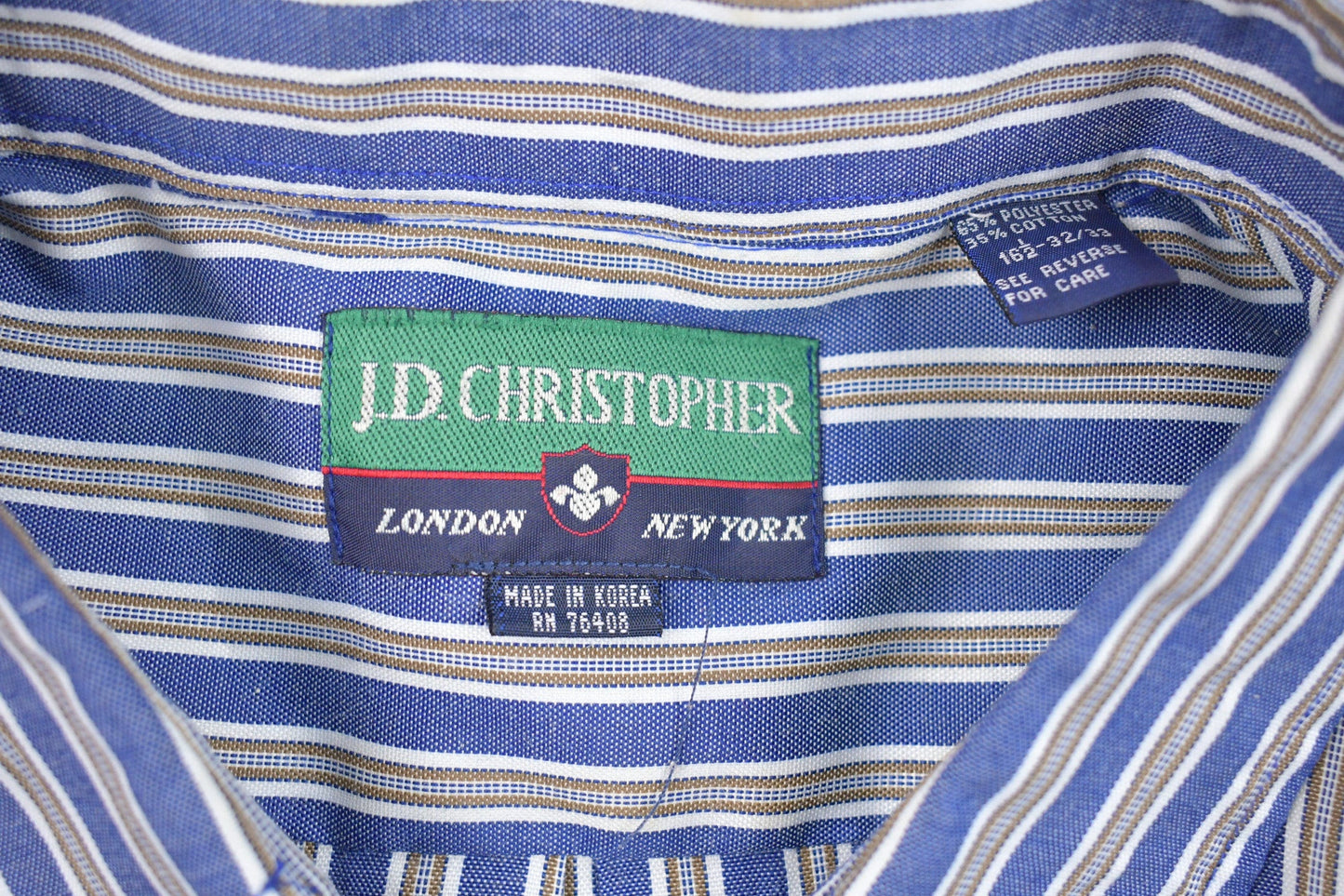 Vintage 1990s J.D Cristopher Button Up Dress Shirt Men's XL from propervintagecanada