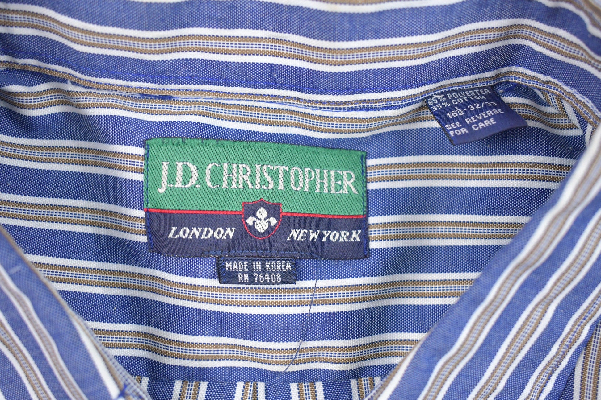 Vintage 1990s J.D Cristopher Button Up Dress Shirt Men's XL from propervintagecanada