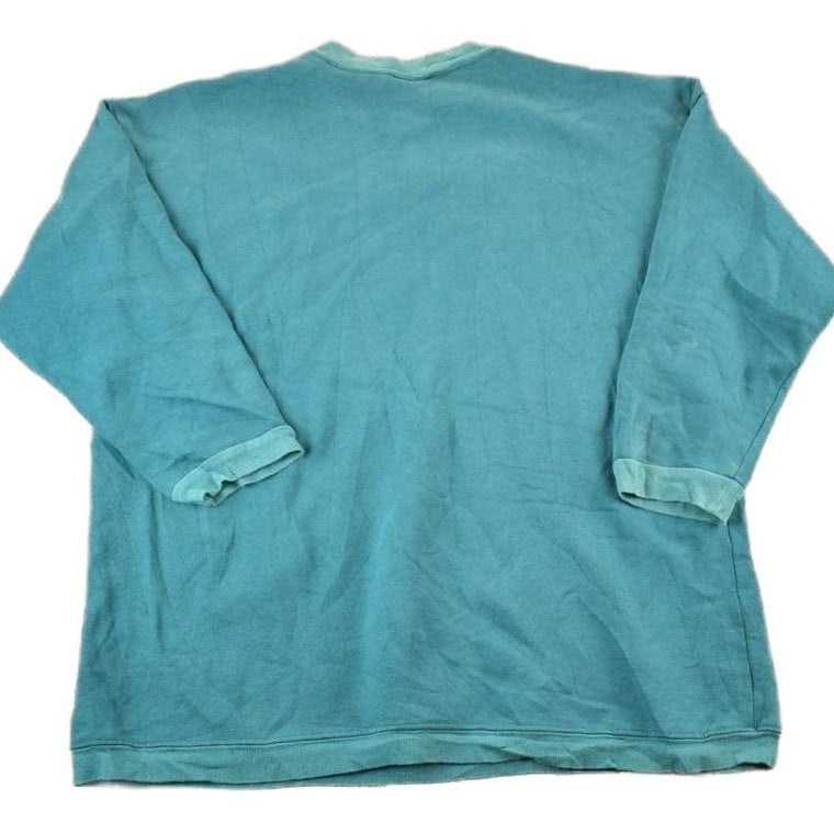 Vintage 1990s J Lauren Floral Garden Souvenir Crewneck Sweatshirt Made In USA Men's 2XL from propervintagecanada