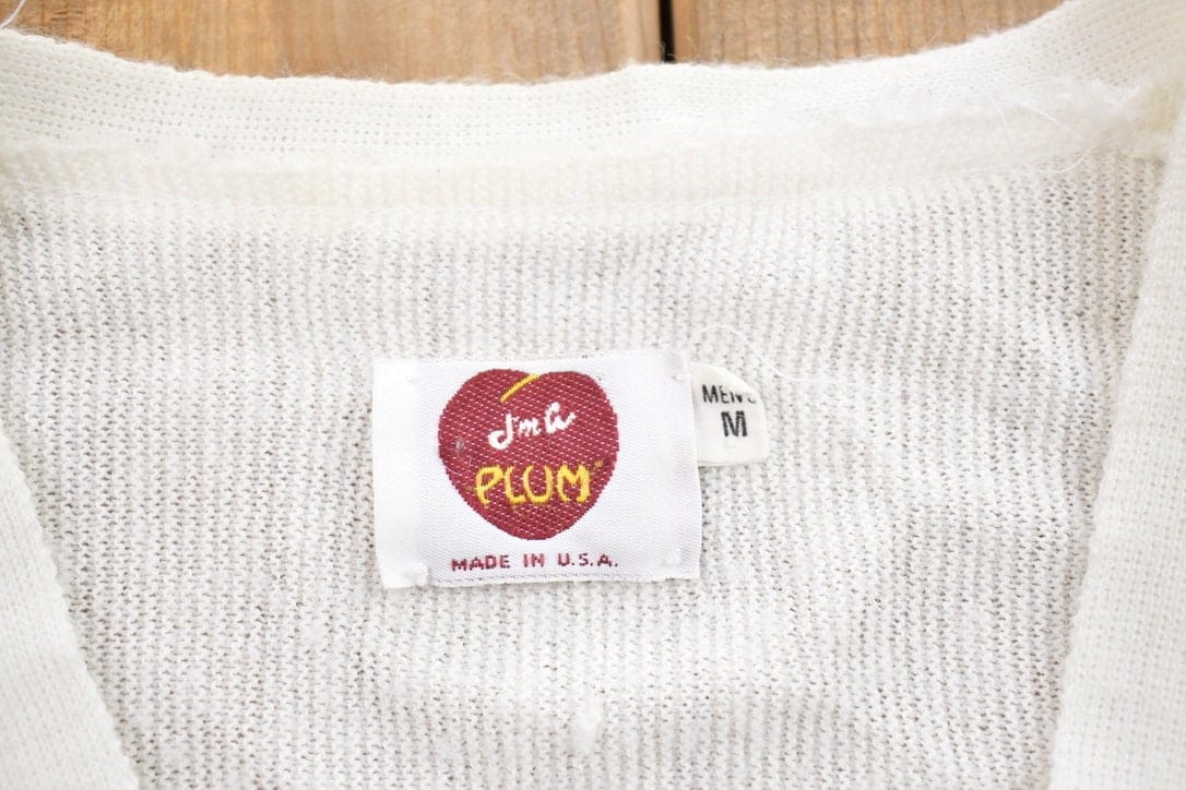 Vintage 1990s J'ma Plum Cardigan Sweater Men's Medium from propervintagecanada