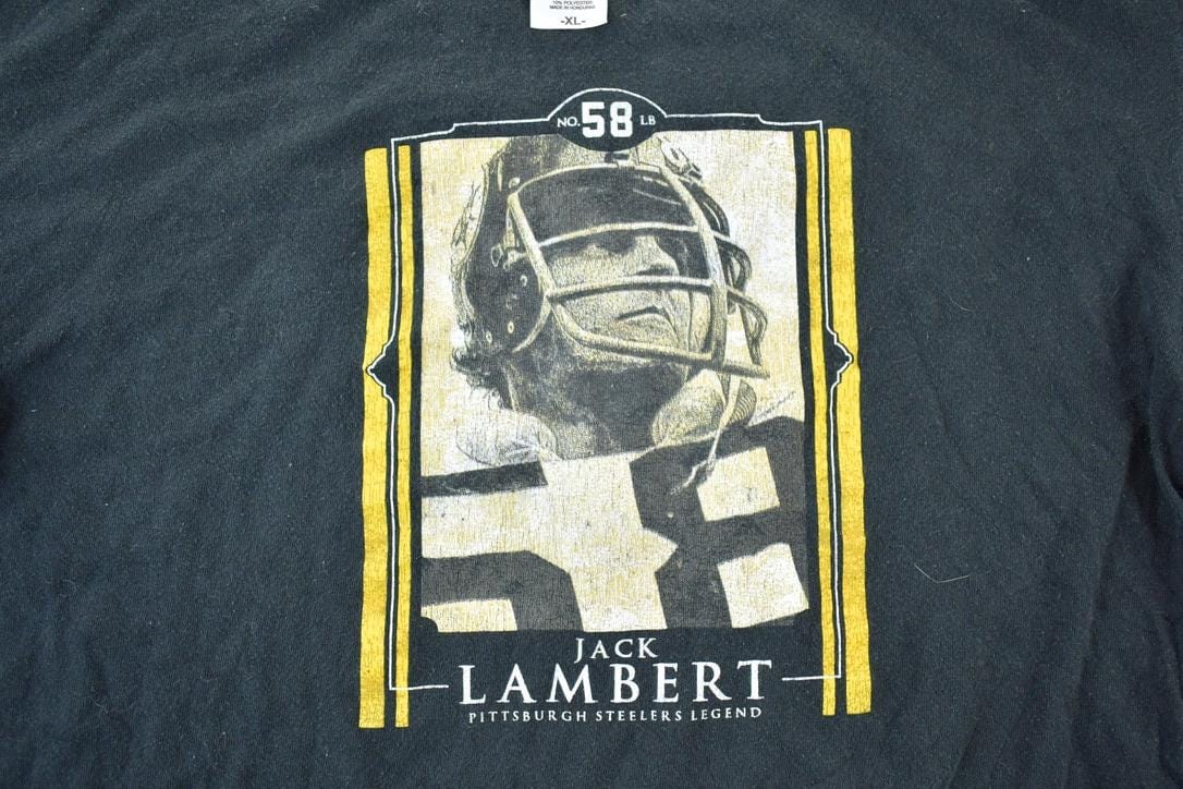 Vintage 1990s Jack Lambert Legends NFL Graphic T-ShirtMen's XL