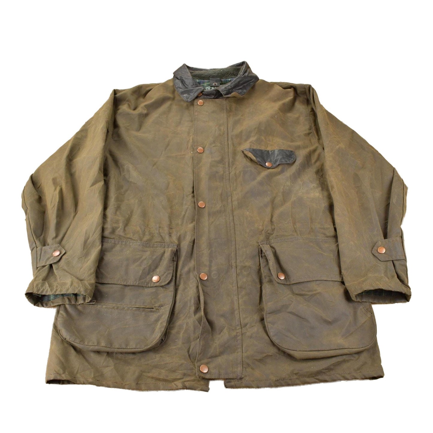 Vintage 1990s Jackeroos Waxed Canvas Jacket Men's Large from propervintagecanada