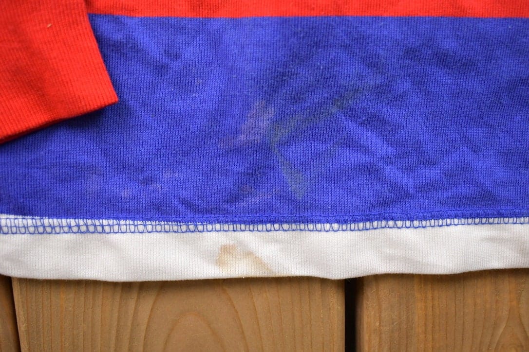 Vintage 1990s Jacklyn Sport Striped Crewneck Sweatshirt Men's Small from propervintagecanada