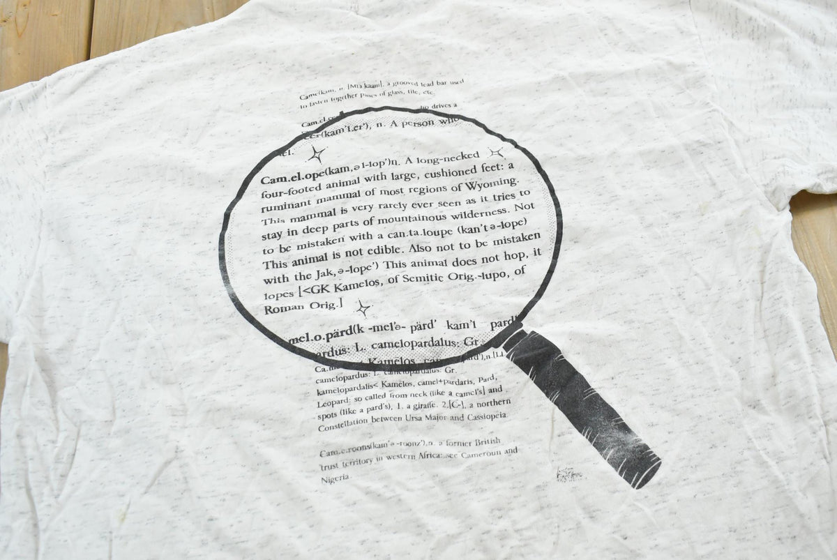 Vintage 1990s Jackson Hole Wyoming Camelope Definition Souvenir T-Shirt Mens M from propervintagecanada