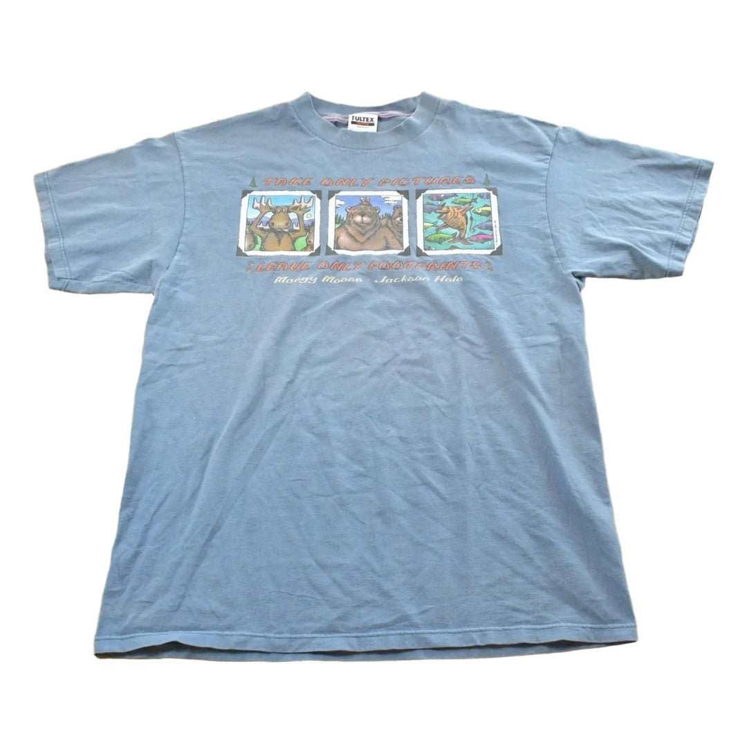 Vintage 1990s Jackson Hole Wyoming Mangy Moose Souvenir T Shirt Mens L from propervintagecanada
