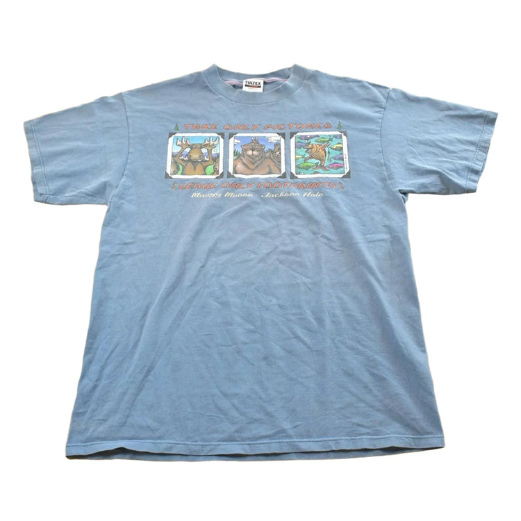 Vintage 1990s Jackson Hole Wyoming Mangy Moose Souvenir T Shirt Mens L from propervintagecanada