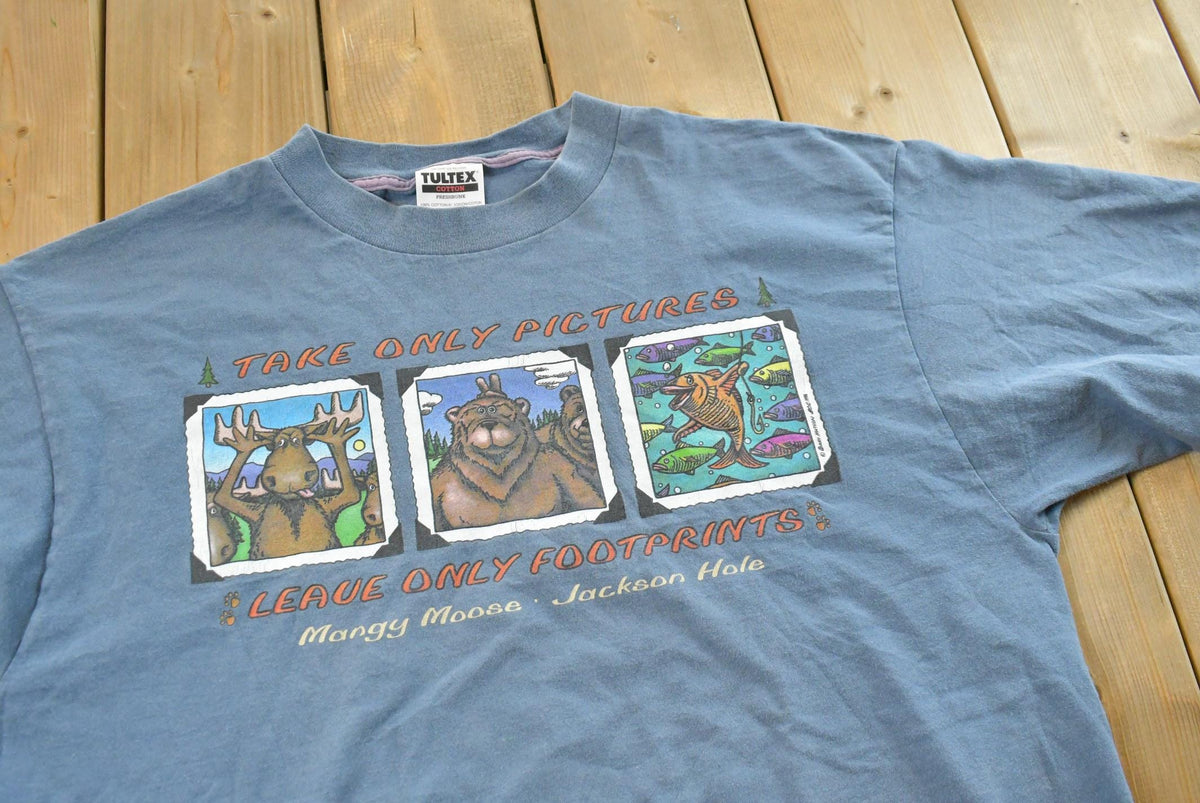 Vintage 1990s Jackson Hole Wyoming Mangy Moose Souvenir T Shirt Mens L from propervintagecanada